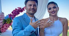 &Uuml;nl&uuml; oyuncu Tolga G&uuml;le&ccedil; &Ouml;yk&uuml; Cengiz ile nikah masasına oturdu!