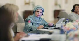 Emine Erdoğan, NATO Liderler Zirvesi'nde lider eşleriyle &Ccedil;ankaya K&ouml;şk&uuml;&rsquo;nde bir araya geldi