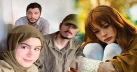 Tesett&uuml;rl&uuml; hali viral oldu: Asena Keskinci yeni filmi i&ccedil;in kamera karşısına ge&ccedil;ti