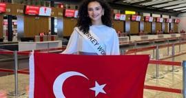 T&uuml;rk k&uuml;lt&uuml;r&uuml;n&uuml; tanıttı: Miss World'e katılan Sıla Saraydemir'e yoğun ilgi