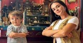 Hande Soral'ın oğlu Ali okula başladı! Soral, g&ouml;zyaşlarına hakim olamadı