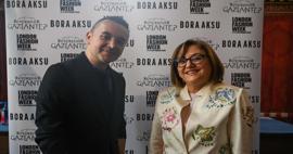 Antep işi nakışı Londra Moda Haftası&rsquo;na damga vurdu! Başkan Fatma Şahin &ouml;nc&uuml;l&uuml;k etti