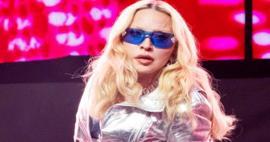 &Ouml;d&uuml;l&uuml; neden aldığını bile anlamadı! 68 yaşındaki Madonna'da şaşırtan sahne performansı! 