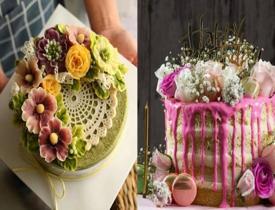En şık tasarımlarıyla yenilebilir 15 çiçek pasta