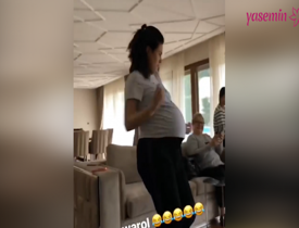 Doğumu yaklaşan Buse Varol'dan dans videosu!