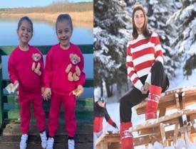 Çocuk kıyafetleri tasarlayan Ebru Şancı, ikiz kızlarını objektif karşısına geçirdi
