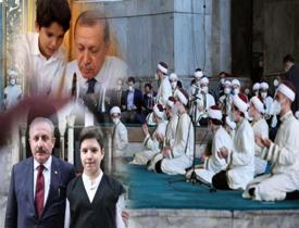 Erdoğan'ın torunu Meclis Başkanı Şentop'un oğlu hafız oldu!