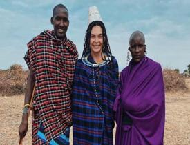 Afrika'da tatil yapan Ebru Şahin'den eğlenceli paylaşımlar!