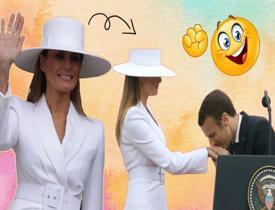 Melania Trump'ın beyaz şapkası satışa çıkıyor! Fiyatını duyanlar...