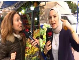 Kanal 7 muhabiri Meryem Nas'a çirkin saldırı! Başörtüsüne laf atan kadın...