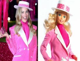 Margot Robbie'nin 1980'li yıllardaki Barbie tarzı göz kamaştırdı!