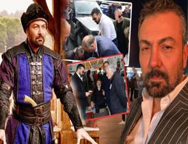 Erkan Petekkaya'nın babasının cenaze töreninde korkunç olay! Saruhan Ünal bir vatandaşa çarptı