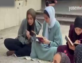 Gazzeli çocuklar hayata Kur'an-ı Kerim ile tutunmaya çalışıyor! "Allah bize yeter"