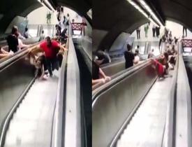 İzmir Metrosu'nda korkutan anlar! 11 kişinin yaralandığı yürüyen merdiven kazası