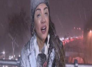 Muhabir karda yüz felci geçiriyordu!