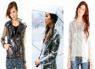 Modada yeni trend: Transparan yağmurluk