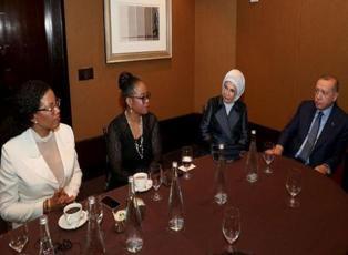 Başkan Erdoğan Malcolm X'in kızlarını kabul etti