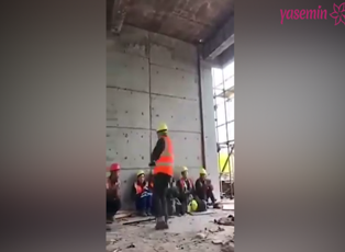 Çinli inşaat işçilerinden Michael Jackson performansı