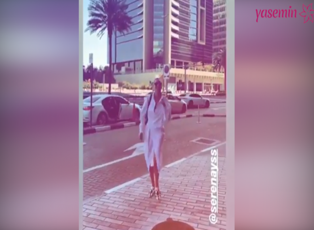 Serenay Sarıkaya'dan Dubai sokaklarında dans show!