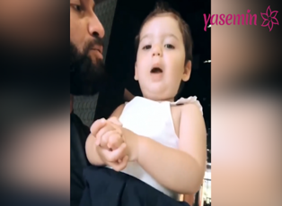 Şarkıcı Berkay'ın kızı Arya'nın dondurma sevgisi