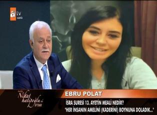 Ebru Polat, Nihat Hatipoğlu’nun programına bağlandı
