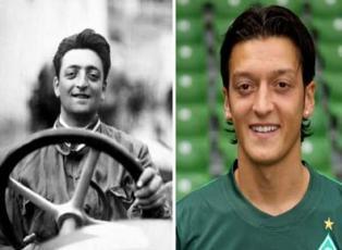 Mesut Özil ile Ferrari'nin kurucusunun benzerliği ağızları açık bıraktırıyor!