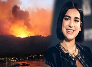 Dünyaca ünlü yıldız Dua Lipa orman yangınlarına sessiz kalmadı! 