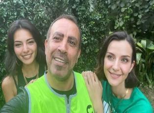 Haluk Levent'e oyuncu İrem Helvacıoğlu ve Melisa Aslı Pamuk'tan büyük destek! 