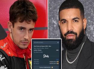Dünyaca ünlü rap yıldızı Drake'e Formula 1 tutkusu 4 milyon dolar kaybettirdi