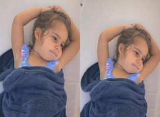 Hande Erçel'in 3.5 yaşındaki yeğeni Mavi sosyal medyayı salladı!