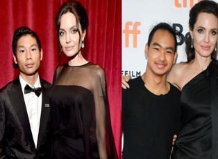 Angelina Jolie oğulları Pax ve Maddox'la beraber çalışıyor!