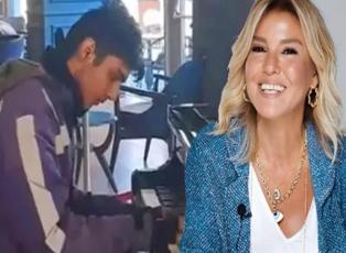 Gülben Ergen'den kurye piyaniste büyük jest!