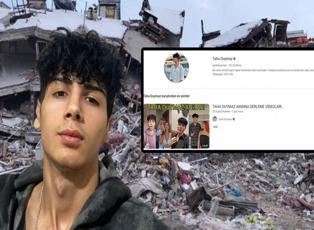 Depremde hayatını kaybeden Taha Duymaz'ın hesabından yapılan paylaşımlar tepki topladı!