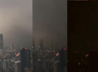 İstanbul'da tedirgin eden görüntü! Güneş 5 dakikada yok oldu