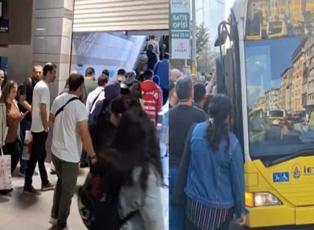 Üsküdar-Çekmeköy metro hattı arıza sebebiyle durduruldu! Vatandaşlar İBB'ye isyan etti