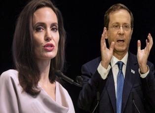 İsrail Cumhurbaşkanı kanlı vahşeti eleştiren Angelina Jolie'ye nefret kustu!