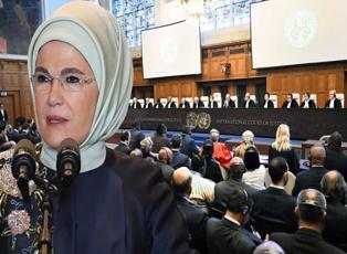 Emine Erdoğan'dan Adalet Divanı'nın İsrail kararına destek! 'Barış için bir umut ışığı'