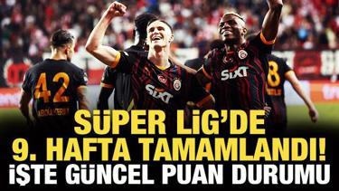 Süper Lig'de 9. hafta tamamlandı! İşte güncel puan durumu