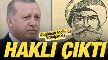 Abdülhak Molla da Recep Tayyip Erdoğan da haklı çıktı…