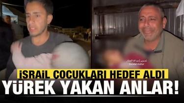 İsrail'in saldırılarına maruz kalan çocukların görüntüleri yürekleri dağladı