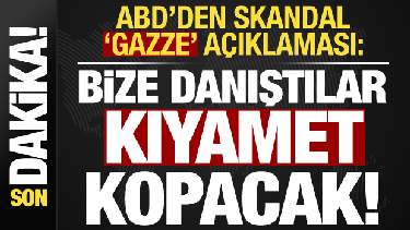 Son dakika haberi... ABD'den skandal 'Gazze' açıklaması: Bize danıştılar, kıyamet kopacak!