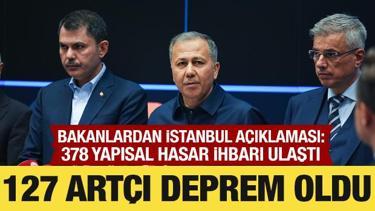 Bakanlardan İstanbul'daki depremle ilgili açıklamalar