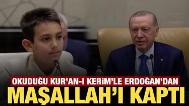 Cumhurbaşkanı Erdoğan, 23 Nisan nedeniyle çocukları Külliye'de kabul etti
