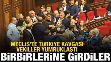Ermenistan Meclisi'nde Türkiye kavgası!