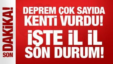 İstanbul'da art arda 6 deprem: İşte etkilenen kentlerdeki son durum