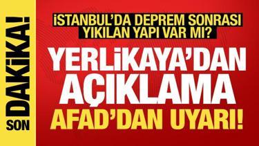 Son dakika haberi... İstanbul'da yıkılan yapı var mı? Yerlikaya'dan yeni açıklama
