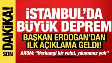 Son dakika: İstanbul'da büyük deprem!