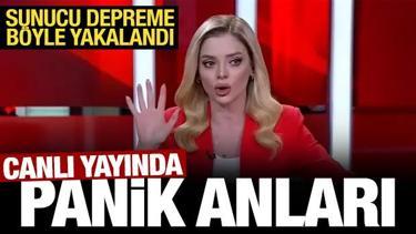 Sunucu Meltem Bozbeyoğlu, İstanbul depremine canlı yayında yakalandı