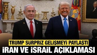 Trump'tan son dakika İran ve İsrail açıklaması: Sürpriz gelişmeyi duyurdu!