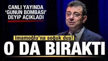 O da Ekrem İmamoğlu'nu bıraktı! 'Günün bombası' diyerek canlı yayında açıkladı